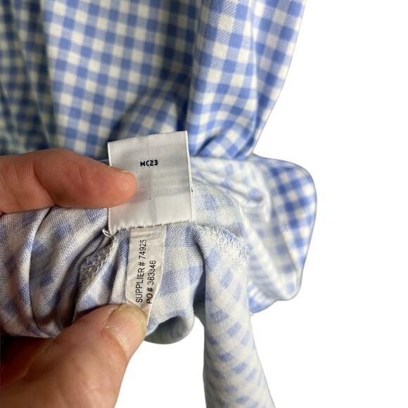 Ralph Lauren Polo Shirt Mens XL Blue Gingham Classic lightweight Stretch - Picture 10 of 12